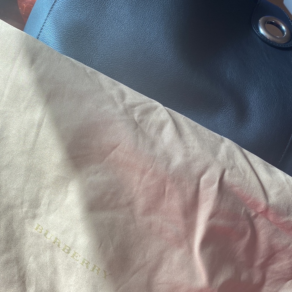 Burberry Large Black Leather Tote Bag. Brand new with Tags.  Dust bag included! - Picture 5 of 8
